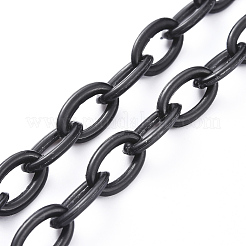 Personalisierte abs kunststoff kabelkette halsketten&nbsp;NJEW-JN03310-02
