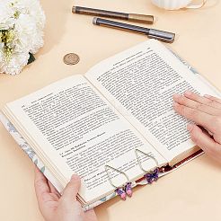 6 Stück Büroklammern aus Karbonstahl&nbsp;AJEW-CP00009