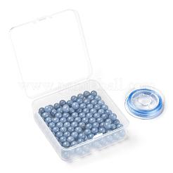 100 pz 8mm perline rotonde di angelite naturale&nbsp;DIY-LS0002-53