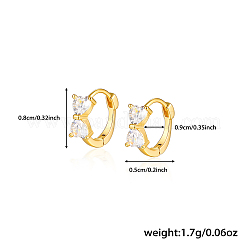 Boucles d'oreilles manchette papillon en argent incrusté de zircon&nbsp;ZZ2919