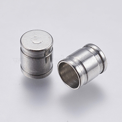 Anlaufgeschützte Kordelendkappen aus Edelstahl 304&nbsp;STAS-F139-060P-6mm