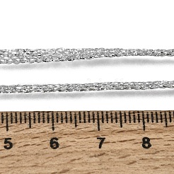 Cordón metálico de poliéster de 3.5 mm para la fabricación de collares con cordón trenzado&nbsp;FB-CBAA152-01P-11