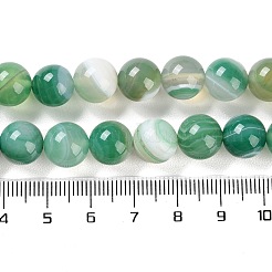 Chapelets de perles en agate à rayures naturelles/agates à bandes&nbsp;G-Z060-A01-C01