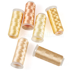 6 Rolle 6 Farben Polyester-Stickgarn&nbsp;OCOR-TA0003-14A