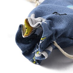 Geschenktüten aus Baumwolle und Leinen mit Kordelzug&nbsp;ABAG-TAC0006-07B