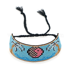 Miyuki Samen geflochtenes Perlenarmband&nbsp;BJEW-P269-25