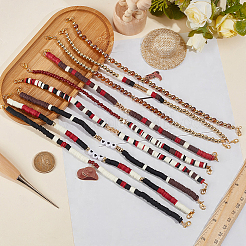 9 pièce de chaînettes de chapeau faites main sur le thème cowgirl&nbsp;HJEW-BM0001-94