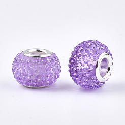 Rhinestone Harz europäischen Perlen&nbsp;RPDL-T002-03H