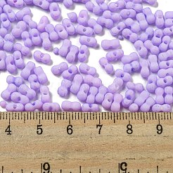 Cuentas de semillas de vidrio esmerilado opaco de color macarrón&nbsp;SEED-K009-12B-14