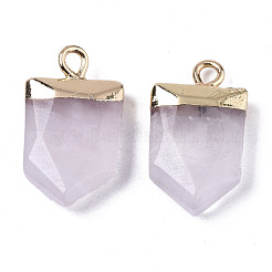Cuarzo natural rosa señaló colgantes&nbsp;G-N326-34K