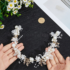 Blumen-Haarbänder aus Legierung&nbsp;OHAR-WH20009-02B