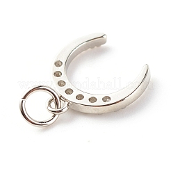 Pendenti in zirconi cubici trasparenti in micro pavè di ottone&nbsp;ZIRC-P094-24P-RS