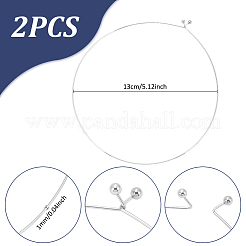 2 Stück 304 Edelstahl Halsband Halskette machen&nbsp;NJEW-UN0001-53P