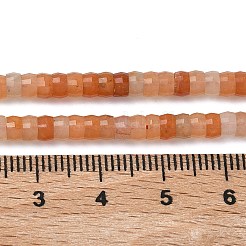Fili di perline heishi di avventurina rossa naturale&nbsp;LS-G-A299-A02-01
