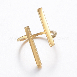 Anelli in acciaio inossidabile 304 placcati ioni (ip)&nbsp;RJEW-H125-10G