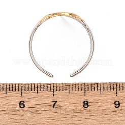 Anillos de puño abiertos de acero inoxidable 304 para mujer&nbsp;LS-RJEW-K321-01A