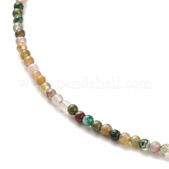 Natürliche indische Achat-Perlenketten für Frauen&nbsp;NJEW-JN03789-03