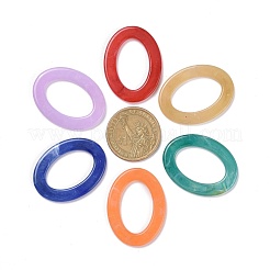 Oval Acryl Nachahmung Edelstein verbindet Ringe&nbsp;OACR-R022-M