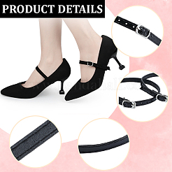 6 Paar 6 Farben Kunstleder Damen verstellbare abnehmbare Anti-Loose Schuhriemen für High Heels&nbsp;AJEW-CL0002-07