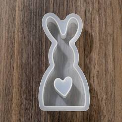 Kaninchenform DIY Display Dekoration Silhouette Silikonformen&nbsp;DIY-K073-08C
