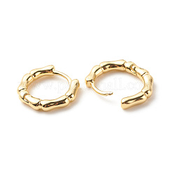 Orecchini a cerchio in ottone a forma di bambù per le donne&nbsp;EJEW-G306-04G