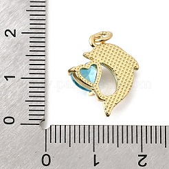 Ottone micro spianare pendenti zirconi&nbsp;KK-D255-03G-02