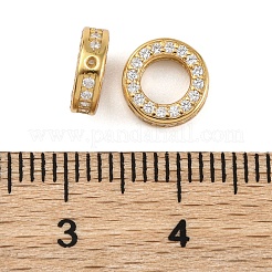 925 Sterling Silber Mikropavé klare Zirkonia Perlenrahmen&nbsp;STER-P061-01A-G