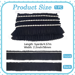 5 Yards Polyester-Spitzenband&nbsp;SRIB-GF0001-74C