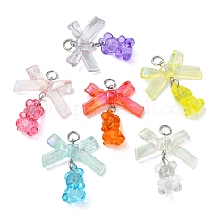 30 Stück transparente Acryl-Anhängerdekorationen&nbsp;HJEW-JM04826