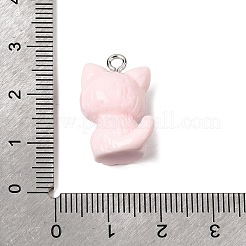Pendentifs en résine opaque&nbsp;X-RESI-F065-02