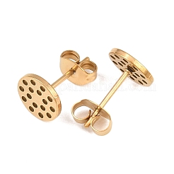 Ohrstecker-Beschläge aus Edelstahl 304&nbsp;STAS-P434-06B-G