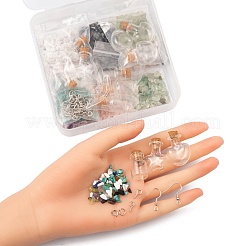 DIY-Wunschflaschenanhänger-Ohrring-Kits herstellen&nbsp;DIY-FS0002-26