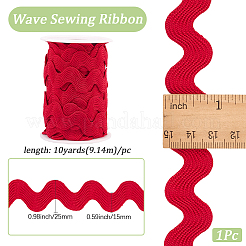 9.7~10 Yards Polyester-Wellenspitzenband&nbsp;OCOR-GF0004-55A