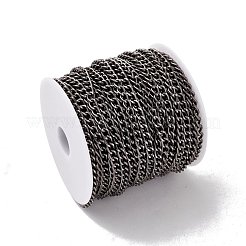 Ovale Panzerketten aus oxidiertem Aluminium&nbsp;CHA-G001-10EB
