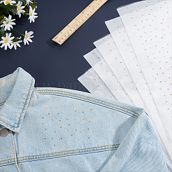 Feuille de strass hotfix pailletée&nbsp;DIY-WH0308-441D
