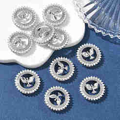 Pendentifs en laiton Shegrace avec zircon cubique transparent&nbsp;XGRQ3K640-565P