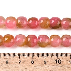 Gefärbt natürlichen weißen Jade Perlen Stränge&nbsp;G-T138-D10