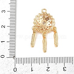 Colgante micropavé cubic zirconia de latón&nbsp;KK-F906-19G