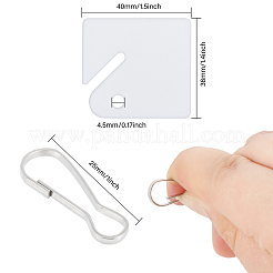 Étiquette vierge en plastique losange 60 pièce&nbsp;KY-WH0046-118