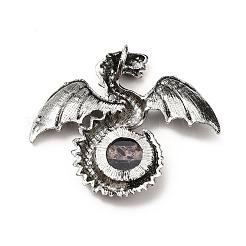 Gros pendentifs en améthyste naturelle&nbsp;G-B033-07R