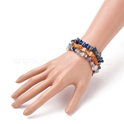 Chip Naturedelstein Perlen Stretch Armbänder Sets&nbsp;X-BJEW-JB05700