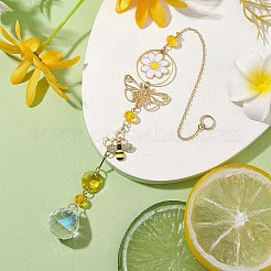 Legierung Schmetterling Biene Blume hängende Ornamente&nbsp;HJEW-TA00213