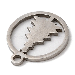 Pendentifs de Noël en acier inoxydable 201 anti-ternissement&nbsp;STAS-D053-03P