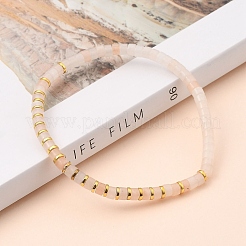 Braccialetti di perline elasticizzati in avventurina rosa naturale&nbsp;BJEW-JB05496-05
