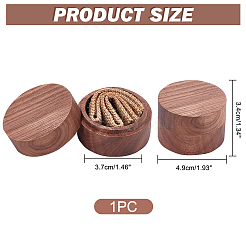 Scatole anello di legno&nbsp;CON-WH0087-41