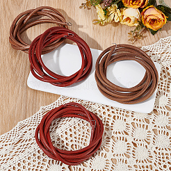 4 pièce de pédale de ceinture en cuir 2 couleurs avec crochet en fer&nbsp;SENE-CY0001-15