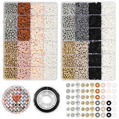 DIY-Sets zur Herstellung von Armbändern aus Polymer-Tonperlen und CCB-Kunststoffperlen&nbsp;DIY-YW0012-06B