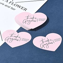 1 Beutel gestrichenes Papier Dankeschön-Grußkarte&nbsp;DIY-FS0007-87