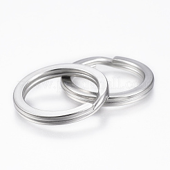 Anlaufgeschützte geteilte Schlüsselringe aus Edelstahl 304&nbsp;STAS-P177-2.2x28mm-P