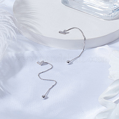 1 Paar Ohrstecker aus Messing mit Strass in Herzform für Damen&nbsp;EJEW-LP0003-63P